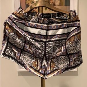 Topshop patterned shorts
